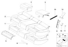 E39 520i M54 Touring / Seats/  Rear Seat With Child Seat