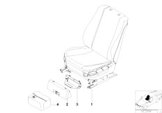 E38 725tds M51 Sedan / Seats/  Electrically Adjustable Front Seat