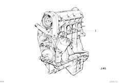 E36 318i M40 Sedan / Engine Short Engine
