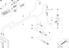 Z3 Z3 1.9 M43 Roadster / Brakes Rear Brake Pipe Dsc