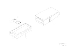 E36 M3 S50 Sedan / Seats/  Armrest With Drawer