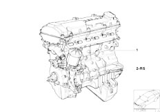 E36 325i M50 Sedan / Engine Short Engine
