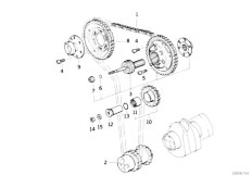 E36 M3 S50 Cabrio / Engine Timing And Valve Train Timing Chain-2