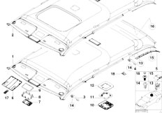 E46 330d M57 Touring / Vehicle Trim/  Headlining