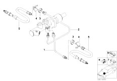 E34 525tds M51 Sedan / Brakes/  Brake Pipe Front Without Abs