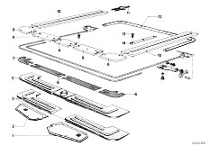 E12 528 M30 Sedan / Sliding Roof Folding Top Single Parts For Sliding Lifting Roof-2