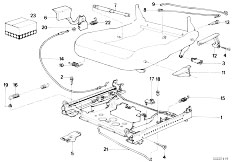 E34 535i M30 Sedan / Seats/  Bmw Sports Seat Seat Rail Mechanical