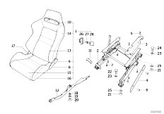 E30 M3 S14 2 doors / Seats/  Bmw Sports Seat-4