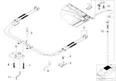 E38 730d M57 Sedan / Sliding Roof Folding Top/  Single Parts For Sliding Lifting Roof