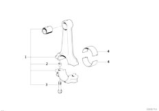 E30 320is S14 4 doors / Engine/  Crankshaft Connecting Rod