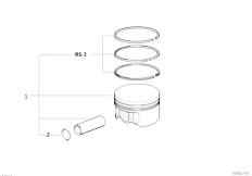 E36 M3 3.2 S50 Coupe / Engine Crankshaft Pistons