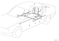 E32 730i M60 Sedan / Vehicle Electrical System/  Various Additional Wiring Sets