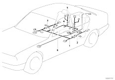 E32 730iL M30 Sedan / Vehicle Electrical System/  Various Additional Wiring Sets