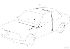 E21 320i M10 Sedan / Vehicle Electrical System/  Wiring Set Mirror Interior Light