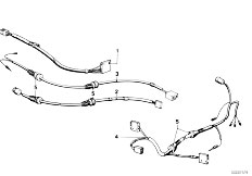 E12 520i M10 Sedan / Vehicle Electrical System/  Wiring For Mirror And Add Mirror