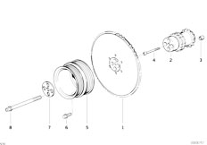 Z3 Z3 M3.2 S50 Roadster / Engine/  Belt Drive Vibration Damper