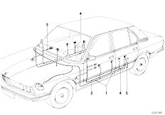 E12 520 M20 Sedan / Vehicle Electrical System/  Wiring Set