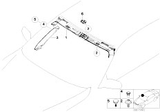 E52 Z8 S62 Roadster / Vehicle Trim Trim Panel A Column Int Windscreen Panel