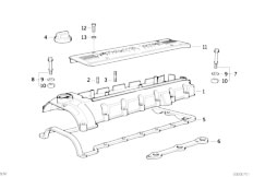 E36 M3 3.2 S50 Sedan / Engine/  Cylinder Head Cylinder Head Cover