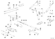 E30 325i M20 Cabrio / Sliding Roof Folding Top/  Electro Hydraulic Folding Top Parts