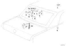 E30 325i M20 Cabrio / Sliding Roof Folding Top/  Eh Folding Top Micro Switch