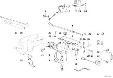 E30 318i M40 Cabrio / Sliding Roof Folding Top Singl Parts F Electro Mechan Folding Top