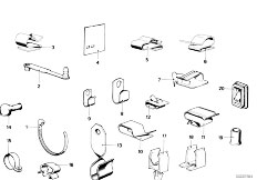 E21 320i M10 Sedan / Vehicle Electrical System/  Cable Clamps Cable Holder