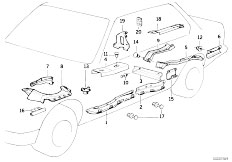 E32 750iL M70 Sedan / Vehicle Electrical System/  Cable Covering