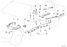 E32 750i M70 Sedan / Vehicle Electrical System/  Cable Covering