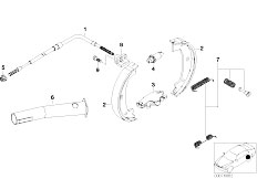 E46 M3 S54 Cabrio / Brakes Parking Brake Brake Shoes