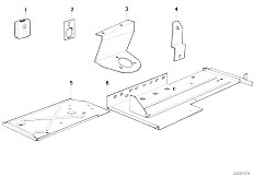 E32 750iLS M70 Sedan / Vehicle Electrical System Bracket