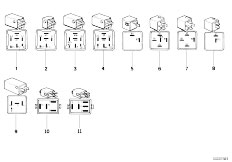 E32 730iL M30 Sedan / Vehicle Electrical System/  Various Relays-2