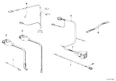 E21 318i M10 Sedan / Vehicle Electrical System/  Battery Cable Earth Cable