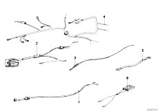 E12 520i M10 Sedan / Vehicle Electrical System/  Wiring Sets-5