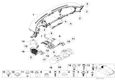 E52 Z8 S62 Roadster / Vehicle Trim Trim Panel Dashboard I