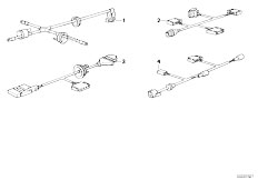 E32 750iLS M70 Sedan / Vehicle Electrical System Wiring Sets-3