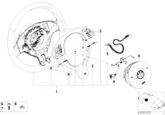 E46 320i M52 Sedan / Steering/  M Sports Strng Whl Airb Smart Multifunc