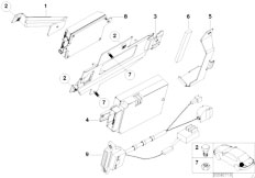 E46 325Ci M54 Cabrio / Communication Systems/  Single Parts Sa 627 Trunk