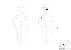 E39 540i M62 Touring / Individual Equipment/  Individual Leather Gear Shift Knob