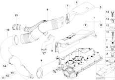 E39 520d M47 Sedan / Fuel Preparation System Suction Silencer Filter Cartridge