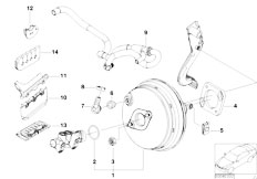 E46 M3 S54 Coupe / Brakes/  Power Brake Unit Depression