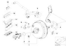 E46 M3 CSL S54 Coupe / Brakes Power Brake Unit Depression