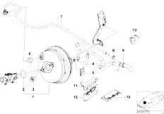 E46 M3 CSL S54 Coupe / Brakes/  Power Brake Unit Depression-2