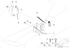 E53 X5 3.0d M57 SAV / Vehicle Trim/  Trim Panel Leg Room