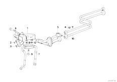 E32 750iLS M70 Sedan / Heater And Air Conditioning Coolant Lines