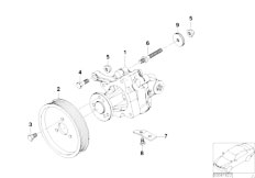 E39 540i M62 Touring / Steering/  Power Steering Pump