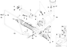 Z3 Z3 M3.2 S54 Roadster / Steering Hydro Steering Oil Pipes