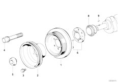 E36 318tds M41 Sedan / Engine/  Belt Drive Vibration Damper