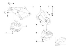E67 745LiS N62 Sedan / Engine And Transmission Suspension/  Engine Suspension