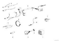 E12 528 M30 Sedan / Heater And Air Conditioning/  Air Cond Syst Relais Switch Wiring Set